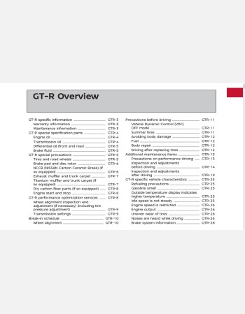 nissan gt-r 2023 owners manual